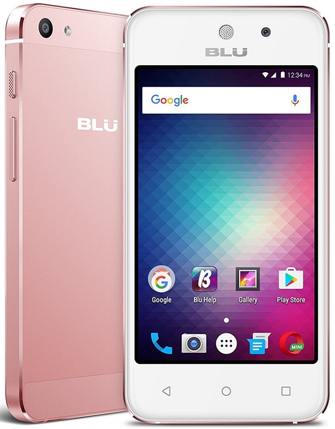 Celular Blu Vivo S Mini Rose - Celulares - rosa - Central - unidade            Cod. CL BLU S ROSE